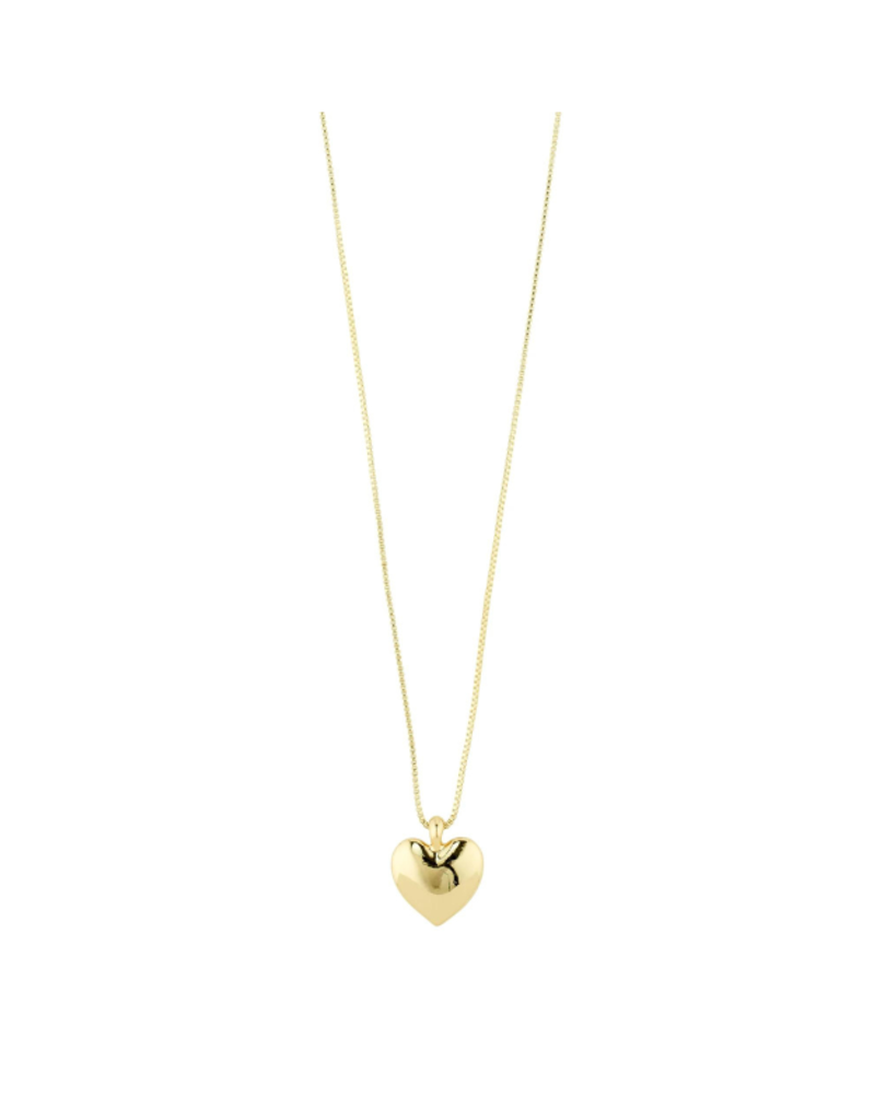 PILGRIM Sohpia Heart Necklace in Gold by Pilgrim