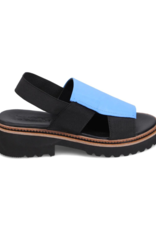 Bueno Amy Platform Sandal in Blue by Bueno