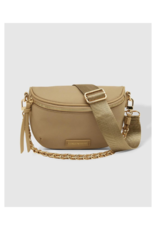 Louenhide Halsey Nylon Sling Bag in Beige by Louenhide