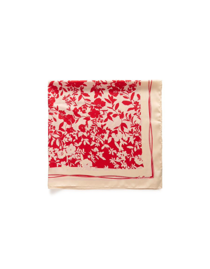 Culture Banda Scarf Red Flower by Culture