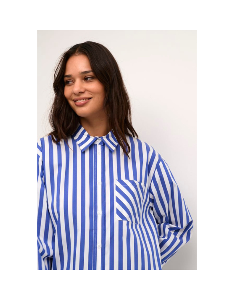 Culture Regina Blue & White Stripe Shirt by Culture