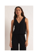 z supply Solace Textured Top in Black by Z Supply