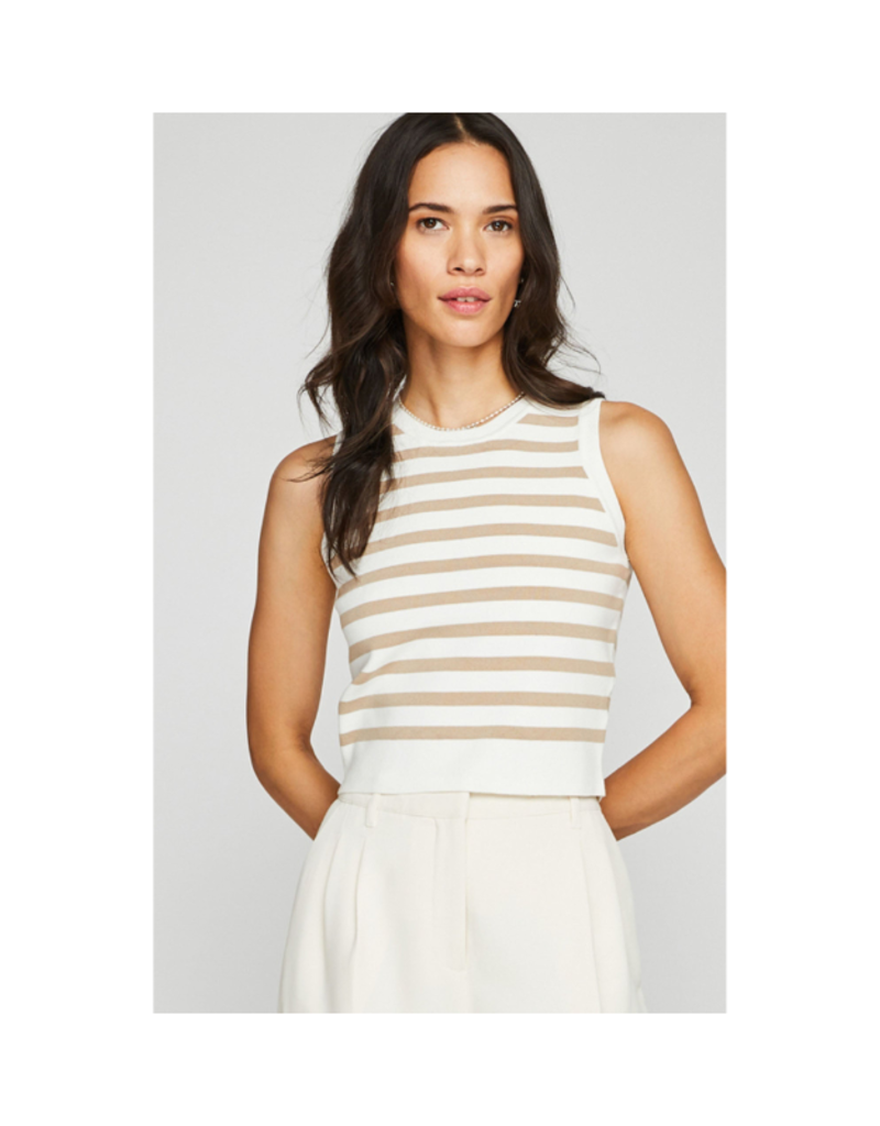 gentle fawn Cora Tank in Taupe Stripe by Gentle Fawn