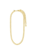 PILGRIM Charm Curb Chain Necklace in Gold by Pilgrim