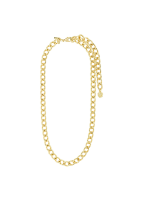 PILGRIM Charm Curb Chain Necklace in Gold by Pilgrim