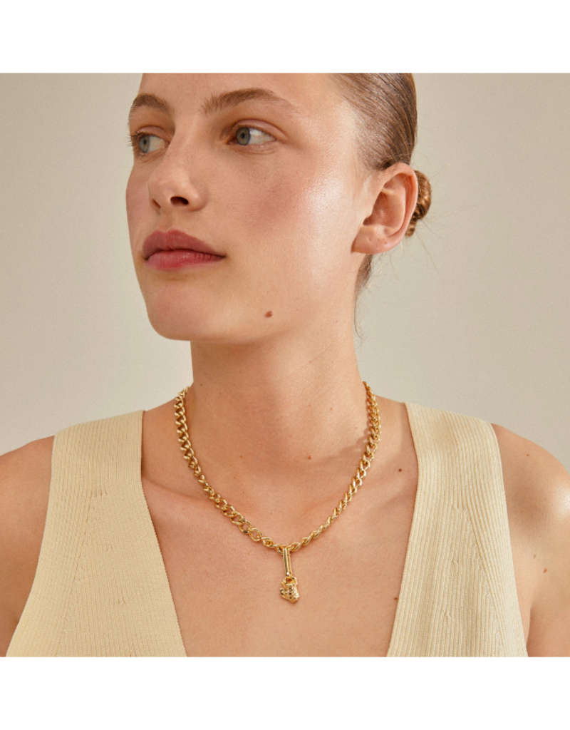 PILGRIM Stone Charm in Gold by Pilgrim