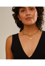 PILGRIM Moon Charm in Gold by Pilgrim