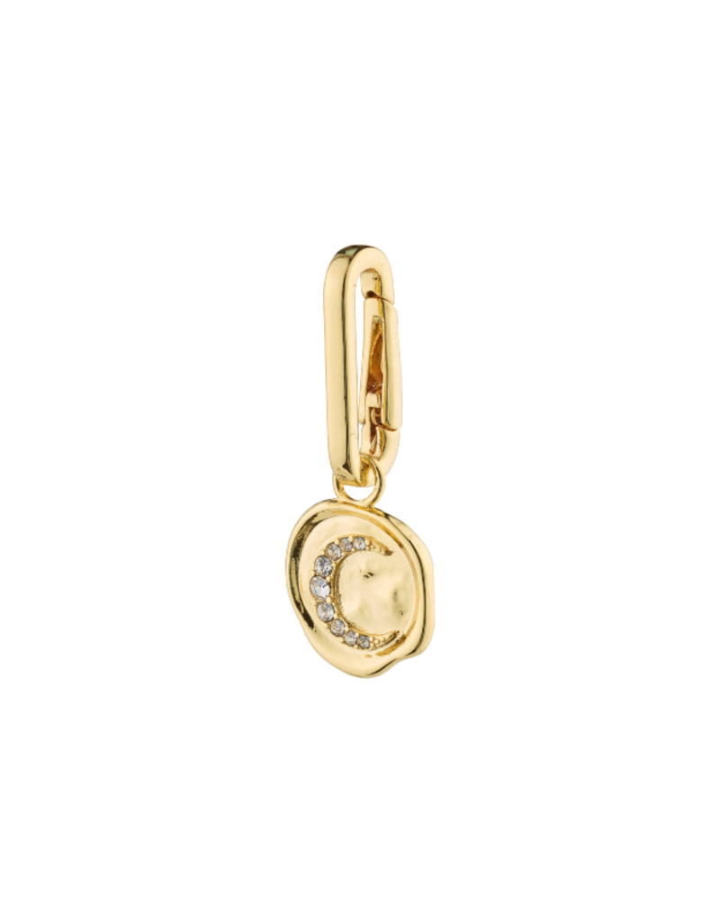 PILGRIM Moon Charm in Gold by Pilgrim