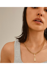 PILGRIM Tag Charm in Gold by Pilgrim