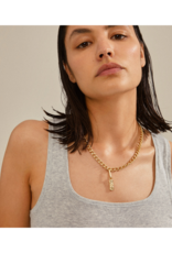 PILGRIM Tag Charm in Gold by Pilgrim