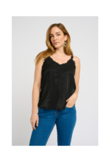 Cream Anna Camisole Top in Pitch Black by Cream