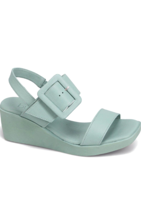 Bueno Felicity Wedge Sandal in Seafoam by Bueno