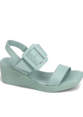 Bueno LAST ONE - SIZE 40 - Felicity Wedge Sandal in Seafoam by Bueno