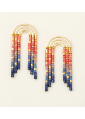 Scout Rainbow Fringe Earrings in Multi Gold by Scout