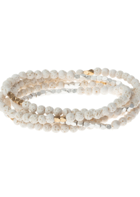 Scout Stone of Strength - White Lava Stone Stone Wrap Bracelet by Scout
