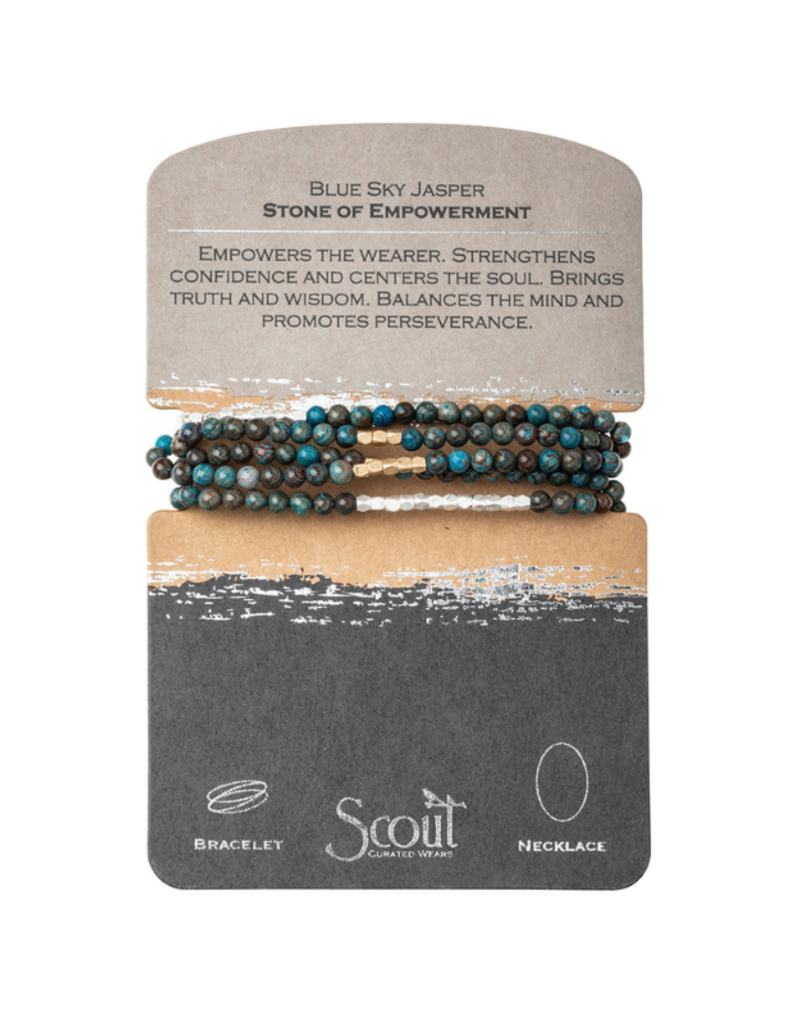 Scout Stone of Empowerment - White Jasper Stone Stone Wrap Bracelet by Scout