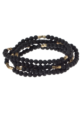 Scout Stone of Strength - Lava Stone Stone Wrap Bracelet by Scout