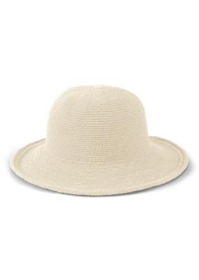 San Diego Hats Cotton Crochet Hat in Natural