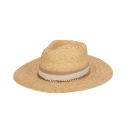 San Diego Hats Coastal Sunset Fedora with Gold Chain