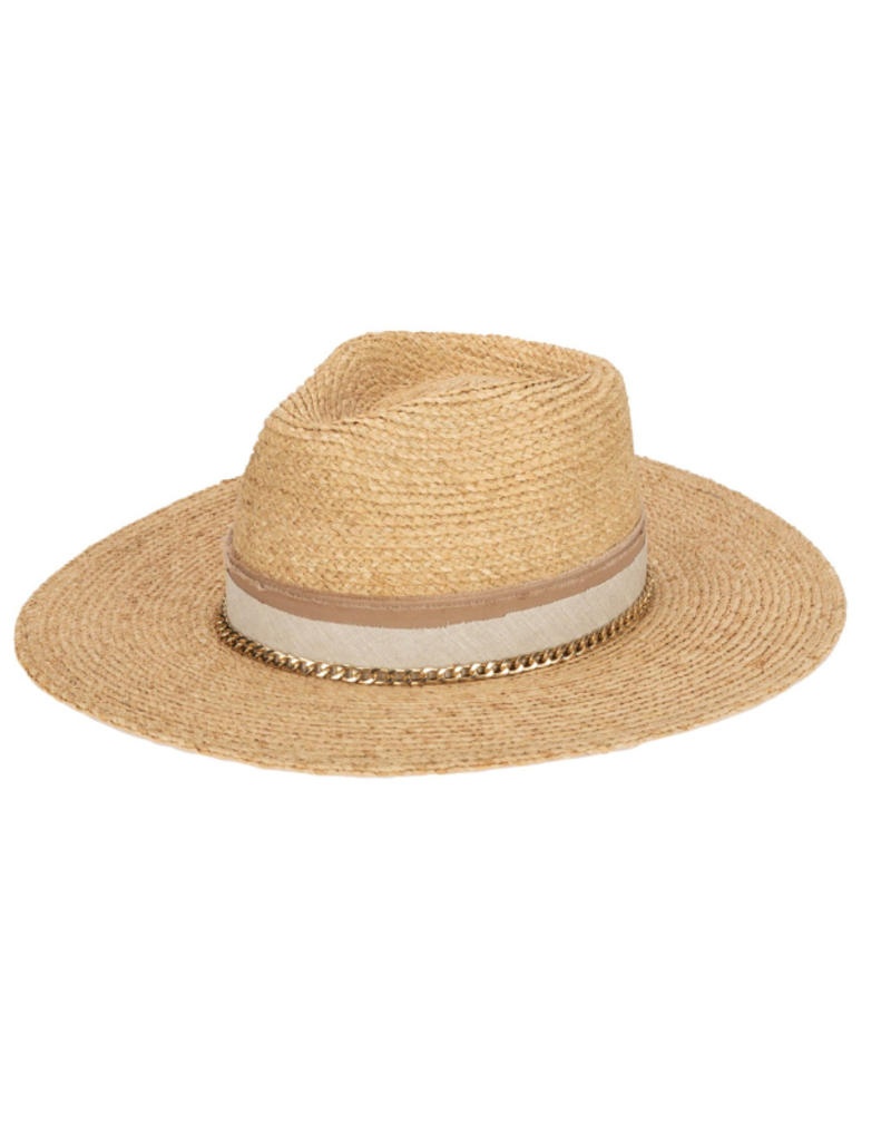 Coastal Sunset Fedora with Gold Chain