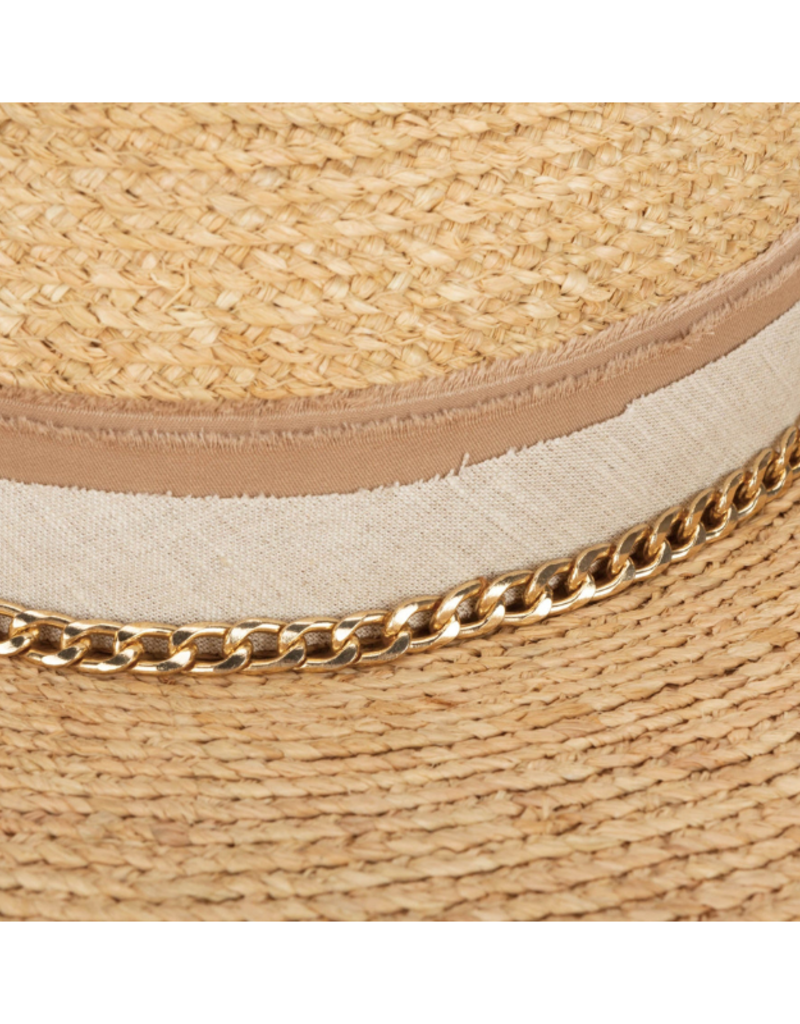 Coastal Sunset Fedora with Gold Chain