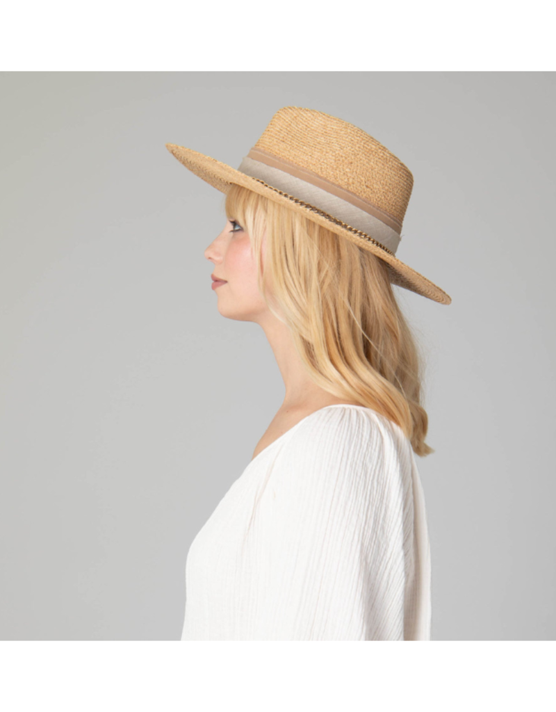 Coastal Sunset Fedora with Gold Chain