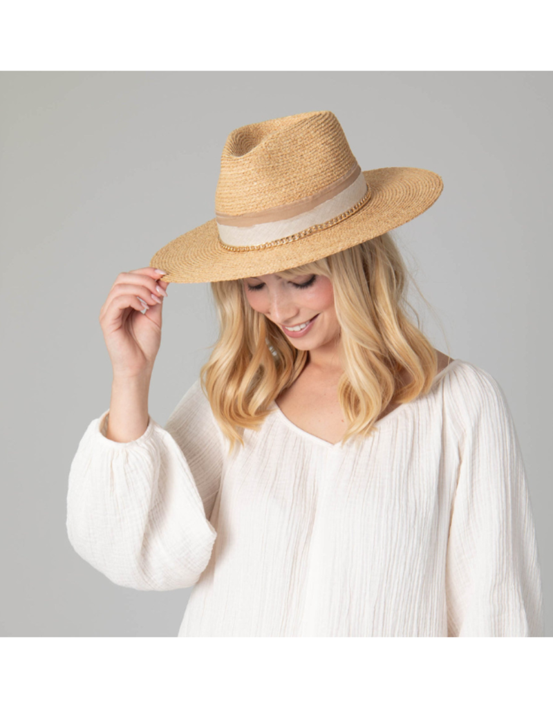 Coastal Sunset Fedora with Gold Chain
