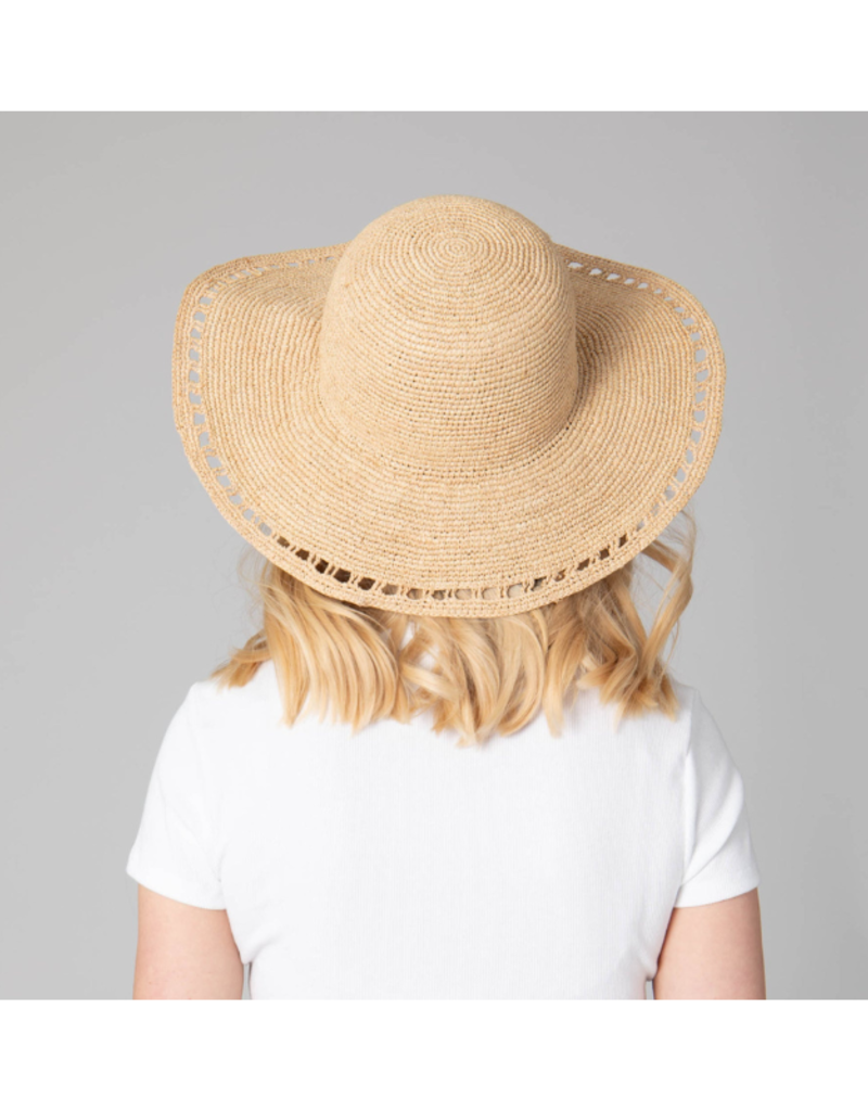 San Diego Hats Isla Crochet Round Crown Sun Hat