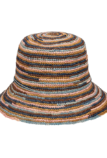 San Diego Hats Iris Multi Brown Crochet Packable Bucket Hat
