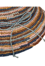 San Diego Hats Iris Multi Brown Crochet Packable Bucket Hat