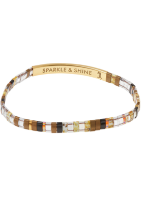 Scout Good Karma Miyuki Bracelet -Sparkle & Shine - Topaz/Gold by Scout