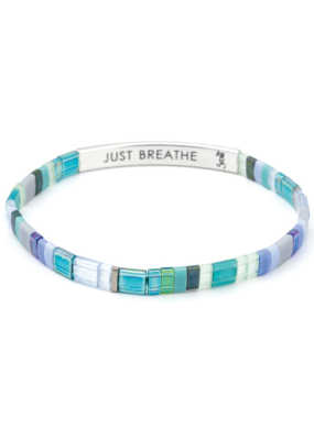Scout Good Karma Miyuki Bracelet - Just Breathe - Turquoise/Green/Silver by Scout