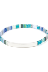 Scout Good Karma Miyuki Bracelet - Just Breathe - Turquoise/Green/Silver by Scout