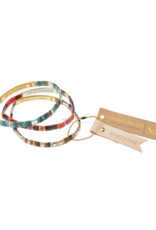Scout Good Karma Miyuki Bracelet - Just Breathe - Turquoise/Green/Silver by Scout