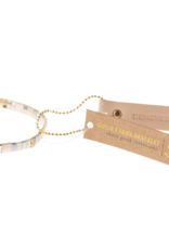 Scout Good Karma Miyuki Bracelet - Strength & Grace - Ivory/Silver by Scout