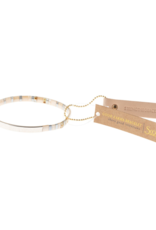 Scout Good Karma Miyuki Bracelet - Strength & Grace - Ivory/Silver by Scout