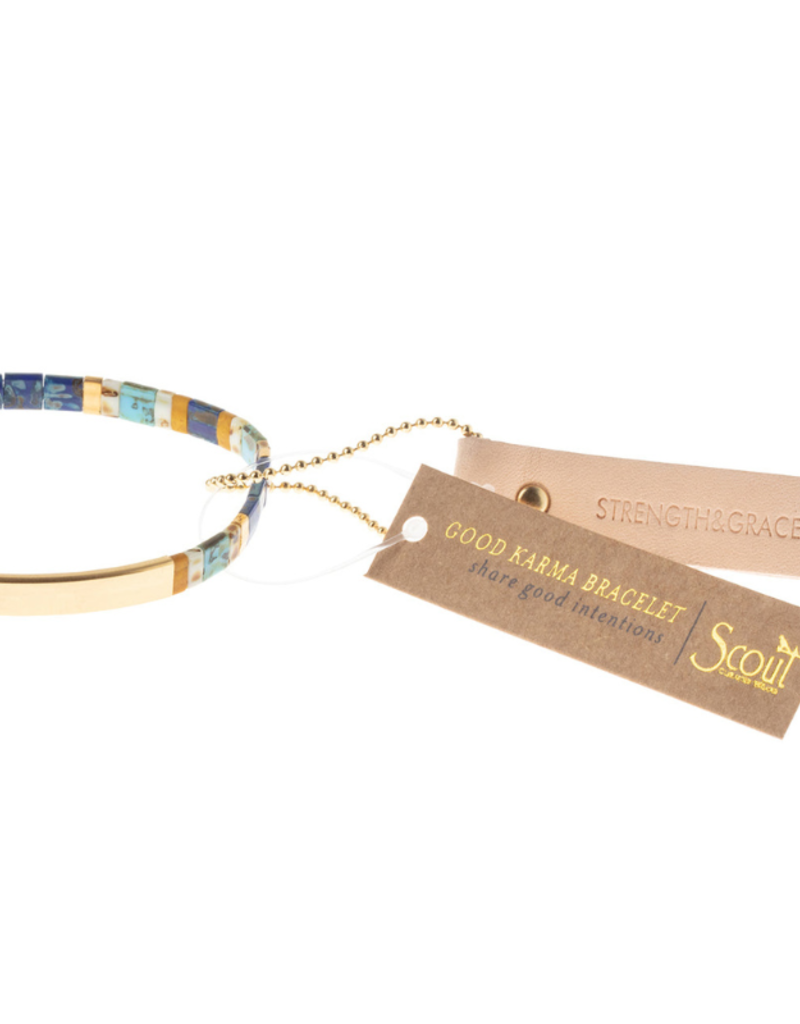 Scout Good Karma Miyuki Bracelet - Strength & Grace - Ivory/Silver by Scout