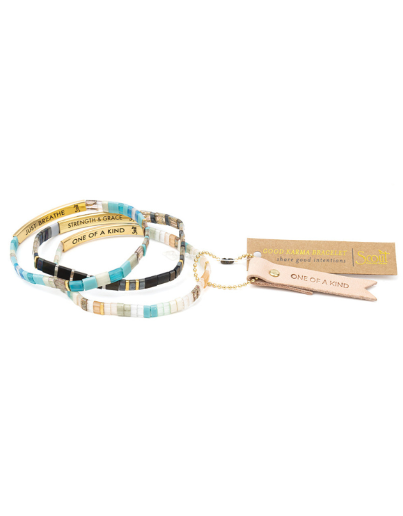 Scout Good Karma Miyuki Bracelet - Be Fierce - Lavender/Gold by Scout