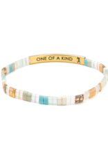 Scout Good Karma Miyuki Bracelet - One of a Kind - Mint/Peach/Gold by Scout