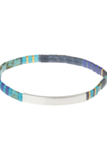 Scout Good Karma Miyuki Bracelet - Brave - Cobalt/Silver by Scout