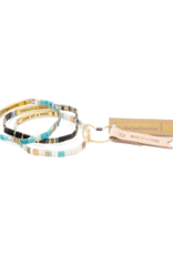Scout Good Karma Miyuki Bracelet - Brave - Cobalt/Silver by Scout