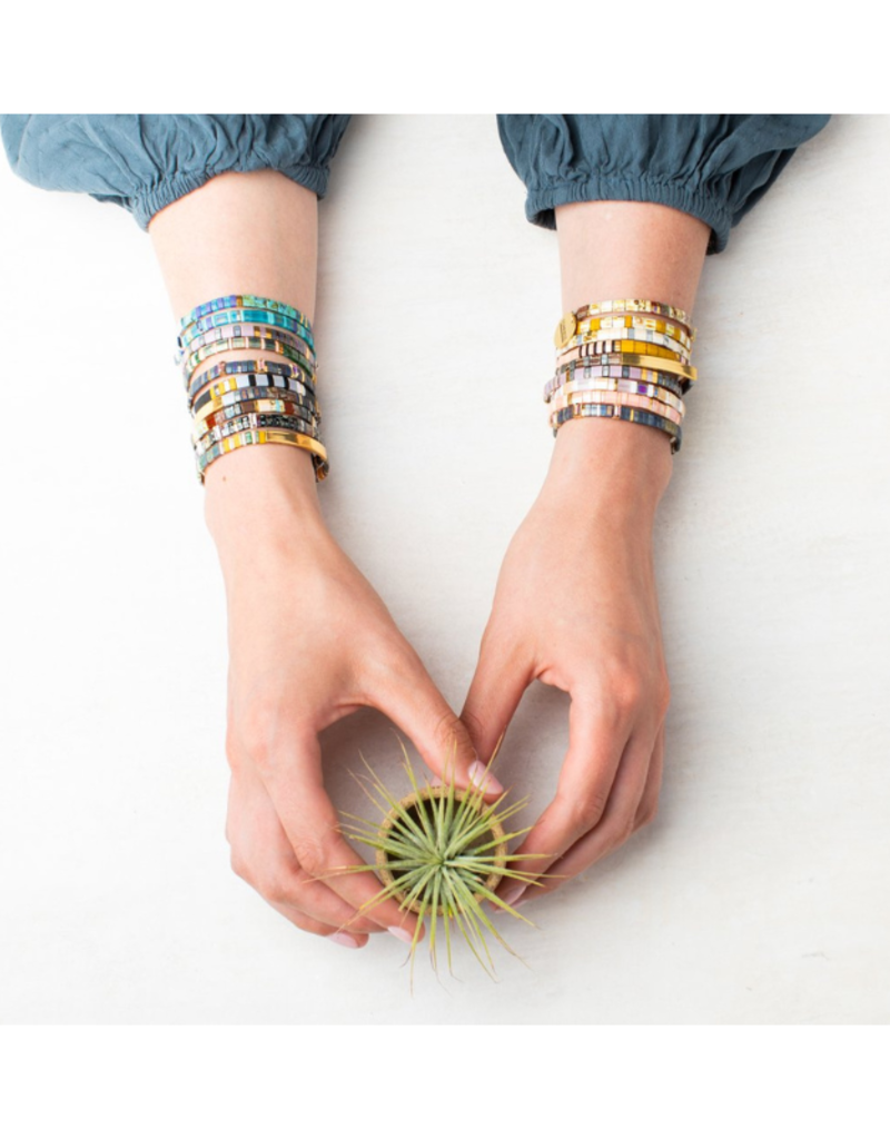 Scout Good Karma Miyuki Bracelet - Brave - Cobalt/Silver by Scout