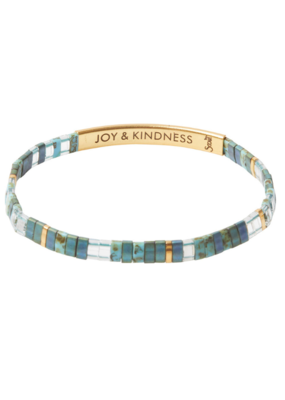 Scout Good Karma Miyuki Bracelet - Joy & Kindness - Marine/Gold by Scout