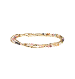 Scout Delicate Stone Wrap Bracelet - Tourmaline/Gold by Scout
