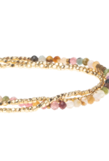Scout Delicate Stone Wrap Bracelet - Tourmaline/Gold by Scout