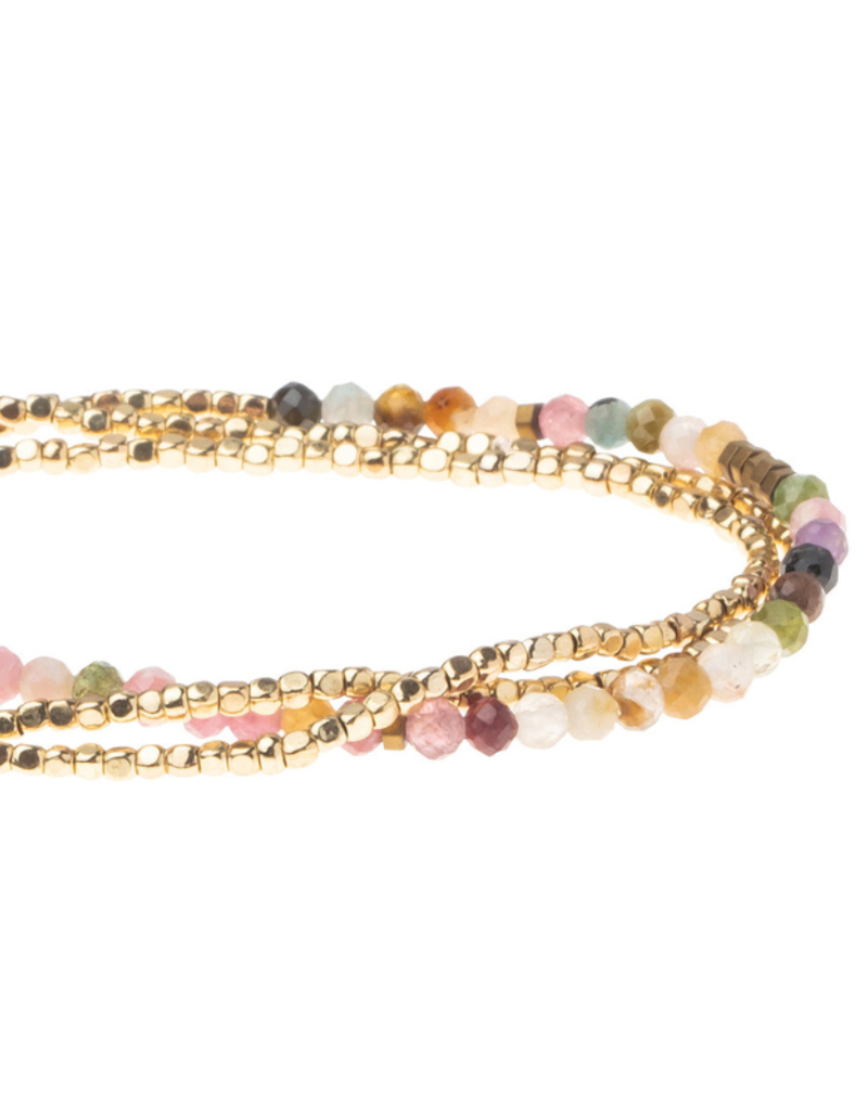 Scout Delicate Stone Wrap Bracelet - Tourmaline/Gold by Scout