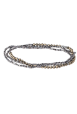 Scout Delicate Stone Wrap Bracelet - Pyrite/Hematite by Scout