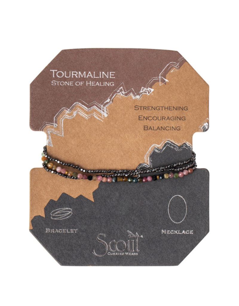 Scout Delicate Stone Wrap Bracelet - Tourmaline/Hematite by Scout