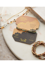 Scout Delicate Stone Wrap Bracelet - Ruby Zoisite /Hematite by Scout