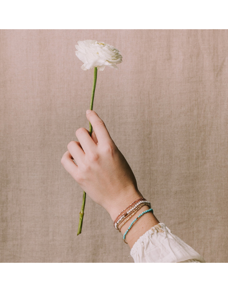 Scout Delicate Stone Wrap Bracelet - Ruby Zoisite /Hematite by Scout